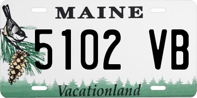 ME license plate 5102VB