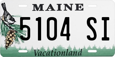 ME license plate 5104SI