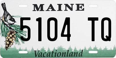 ME license plate 5104TQ