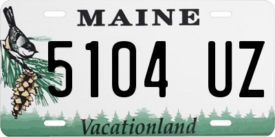 ME license plate 5104UZ