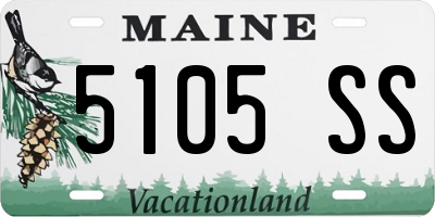 ME license plate 5105SS