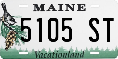 ME license plate 5105ST