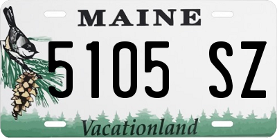 ME license plate 5105SZ