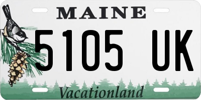 ME license plate 5105UK