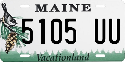 ME license plate 5105UU