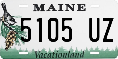 ME license plate 5105UZ