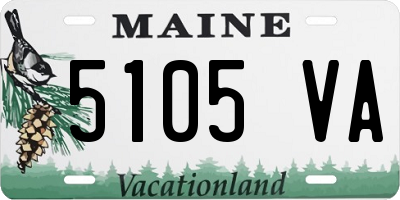 ME license plate 5105VA