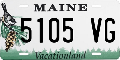 ME license plate 5105VG