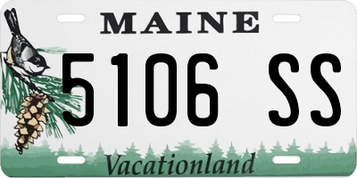 ME license plate 5106SS