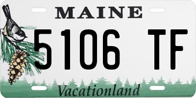 ME license plate 5106TF