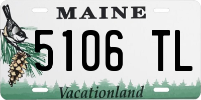 ME license plate 5106TL