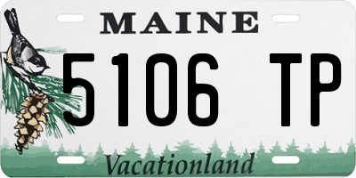ME license plate 5106TP