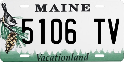 ME license plate 5106TV