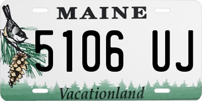 ME license plate 5106UJ