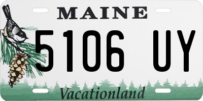 ME license plate 5106UY