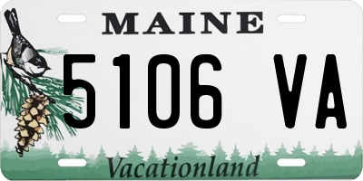 ME license plate 5106VA