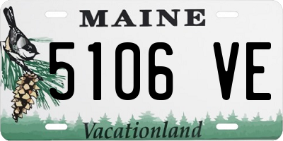 ME license plate 5106VE