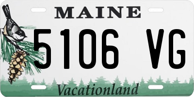 ME license plate 5106VG