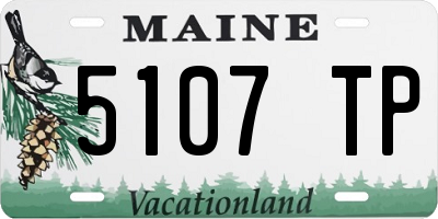 ME license plate 5107TP