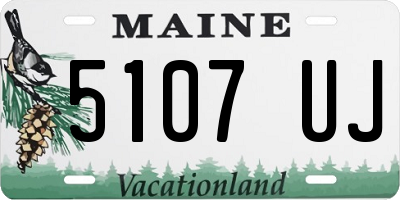ME license plate 5107UJ