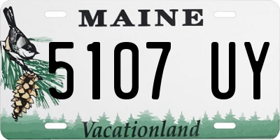 ME license plate 5107UY