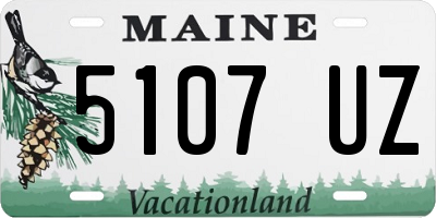 ME license plate 5107UZ