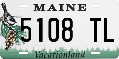 ME license plate 5108TL
