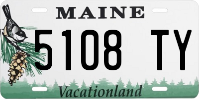 ME license plate 5108TY