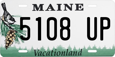 ME license plate 5108UP