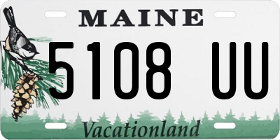 ME license plate 5108UU