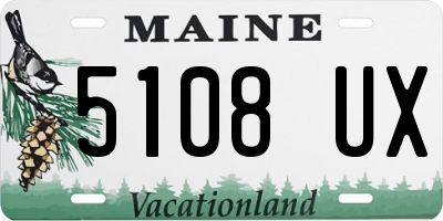 ME license plate 5108UX