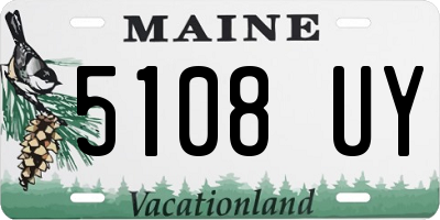 ME license plate 5108UY