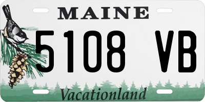 ME license plate 5108VB