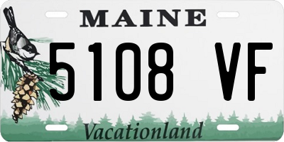 ME license plate 5108VF