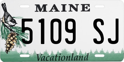 ME license plate 5109SJ