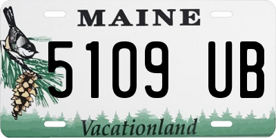 ME license plate 5109UB