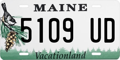 ME license plate 5109UD