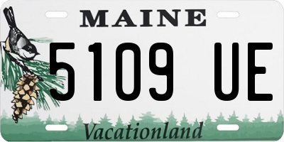 ME license plate 5109UE