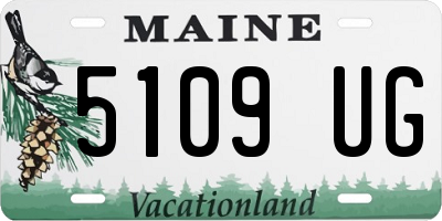 ME license plate 5109UG