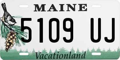 ME license plate 5109UJ