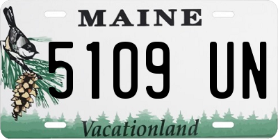 ME license plate 5109UN