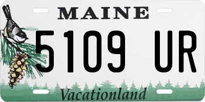 ME license plate 5109UR