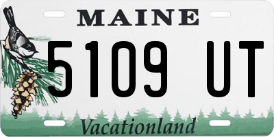 ME license plate 5109UT