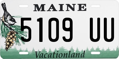 ME license plate 5109UU