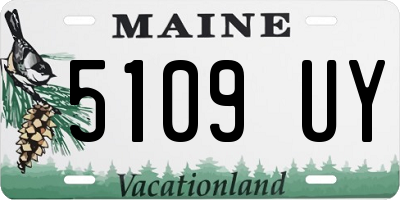 ME license plate 5109UY