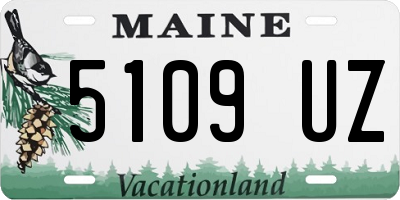 ME license plate 5109UZ