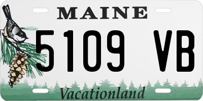 ME license plate 5109VB