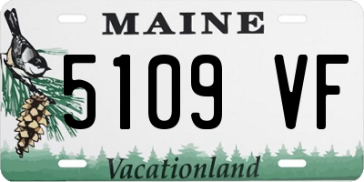 ME license plate 5109VF