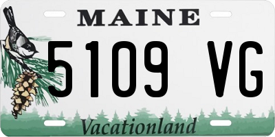 ME license plate 5109VG