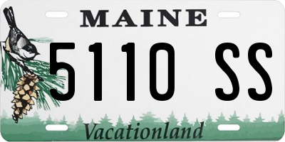 ME license plate 5110SS